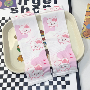Childrens Loose Ice Silk Sun Protection Sleeves Thin Model New 2024 Summer Baby Sun Protection Ice Sleeve for Girls