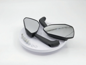 1 Pair Motorcycle Side Mirror Honda Yamaha  Suzuki Adjustable HD motor mirrow view wide Foldable Universa