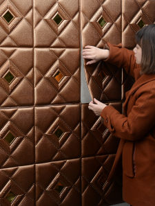 3D Tấm Dán Tường Phòng Khách Phòng Ngủ Tấm Lót Tatami Tấm Dán Mềm Tự Dính Tấm Dán Tường TV Trang Trí Phòng Ngủ Phòng Khách