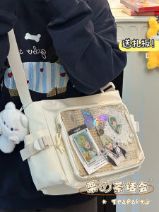 Casual Commuter Large Capacity Candy Colored Cartoon Pattern Tea Talk Meeting Crossbody Bag Womens Shoulder Bag Female Student