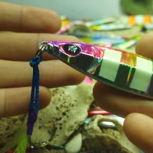 Umpan Malam Metal Jig 40 Gram SKYVIU KOKA Hologram Minyak GID Fosfor + Double Assist Hook Jigging Lure Slow Jig 40g Menyala Murah Awet