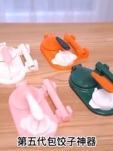 MEGA-STORE Cetakan Dumpling Mudah dan Praktis / Cetakan Kulit Pangsit Manual Anti Gagal 3in1 / Set Cetakan Dimsum Anti Lengket / Cetakan Press Adonan Pangsit Handmade Serbaguna