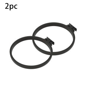 Two black sound insulation boards - plant rings for 1.5 cm wall and ceiling gaps rust-proof and drill-free installation