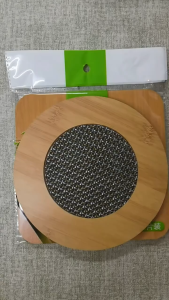 Wooden Heat Pad Table Mat Heat Insulation Pot Holder Meal Mat Clay Pot Mat Bowl MatKitchen Simple And Natural Coaster And Pot Mat Tools High Temperature And Heat-resistant Pot Mat