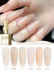 Bộ Sơn Móng Tay Bright Nails 6 Màu 15ml Màu Nude Thời Thượng Xu Hướng Xuân 2025 Sơn Gel Bán Vĩnh Cửu UV LED Dùng Cho Trang Trí Móng
