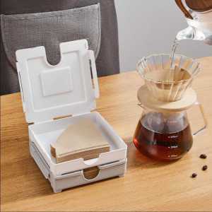 Magnetic Coffee Filter Paper Storage Box Coffee Shop Coffee Machine Fan Type Preservation Box Other Brand Universal 80 Sheets