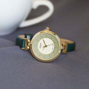 นาฬิกาข้อมือผู้หญิง Julius Quartz สายหนัง สไตล์เรโทร บางเฉียบ แฟชั่น ดีไซน์เรียบง่าย นาฬิกาแฟชั่น นาฬิกาข้อมือแบบดั้งเดิม