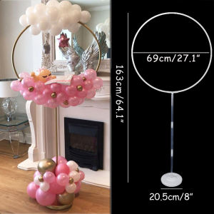 163x73cm Circle Balloon Arch Stand round Balloons Holder Column kids birthday Party Baloon Wedding Decoration Baby Shower ballon
