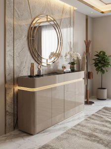Modern Luxury Entryway Storage Cabinet