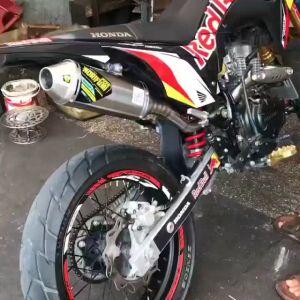 Knalpot klx Crf wr155 dtracker Norifumi Rocket Bore up Mesin Standar
