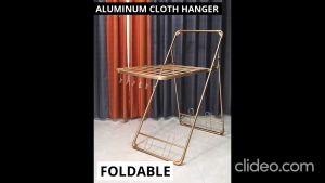 Luxury Aluminum Foldable Drying Rack Cloth Hanger Baju Rack