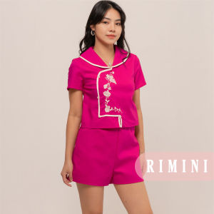 RIMINI - Jumpsuit Wanita Cheongsam Celana Pendek Size XS-XL - Qing Ya Romper CC32055