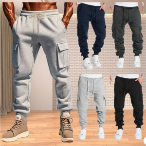 2025 Men Casual Cargo Sweatpants Spring/Autumn S-2XL Waist Drawstring Joggers Hiking Tactical Pants for Men with Pockets