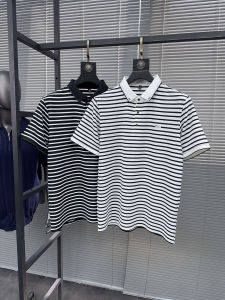 Áo Thun Nam Cổ Polo Tay Ngắn Thoáng Khí Mùa Hè Thường Ngày Thời Trang Thành Phố Thường Ngày Cổ Polo Nam Tay Ngắn Sọc