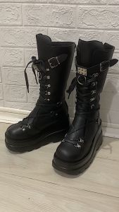 Sepatu Boots chunky Panjang Wanita Hak Tinggi Fashion 291 Nextfashion
