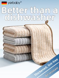 YERBABY | Thickened Absorbent Lint-Free Grease-Repellent Wash Cloth