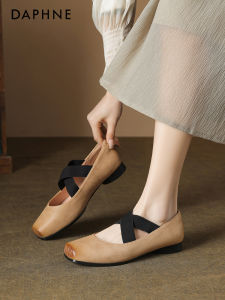 Daphne | Block Heel Square Toe Low Cut Mary Jane Shoes for Women Fall Winter Neo-Chinese Ballet Style