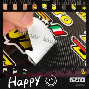 Reflective Motorcycle Accessories Decorative Racing Tank Helmet Sticker 74 Daijiro Decal For  HONDA CBR250RR 150R YAMAHA YZF R3 SUZUKI GSX R150 R125 SHOEI