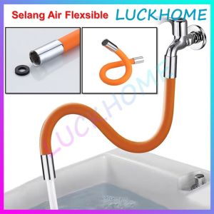 Sambungan Kran Air Flexible 50Cm Selang Air Fleksibel Ekstensi Keran 1/2 Faucet Extender Universal 360 Derajat Alat Penyambung Kepala Keran Wastafel Pipa Elastis