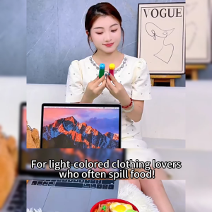 Portable stain remover pen double-head laundry-free lipstick oil stain ink coffee mark cleane