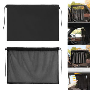 Black Suction Cup Curtain UV Protection Universal Side Window Car Window Sunshade Cover for Kid Baby Children Sunshade Summer