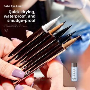 Waterproof Long-lasting Eye Liner Pen Fine Tip Smudge-proof for Lower Lashes Babrea Smooth Color Eye Makeup Tool Female Cosmetic