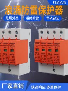 Shanghai Peoples Power Surge Protector 4P Solar Photovoltaic 220V 2P Lightning Arrester Electrical Switch Hardware Tools