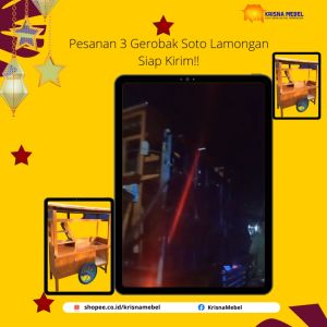 Gerobak BOOTH: Desain Modern, Portable, dan Tahan Lama