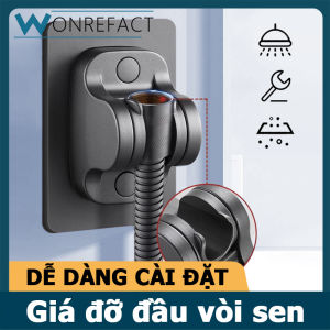 Khung phòng tắm nhà tắm treo tường không đục lỗ Khung đế đầu vòi sen có thể chỉnh góc khung đầu vòi sen đầu vòi sen cầm tay siêu chống thấm nước