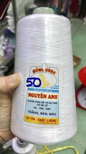Chỉ vắt sổ loại tốt sợi 150 ống 500gam hiệu Rồng Vàng
