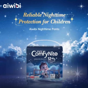 Aiwibi ComfyNite Big kids pull-up diapers Soft and breathable Day and night pcs x 6 packs (60 pcs)
