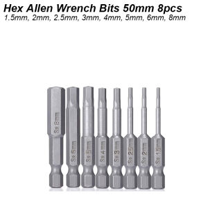 Hex Allen Wrench Bit Set Metric Imperial SAE Screwdriver Electric Power Drill Adapter Driver Key Socket Security Magnetic Tip