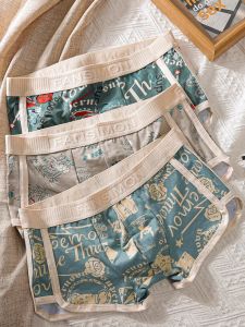 Pure Cotton Sporty Mens Boxer Shorts & Breathable Youth Quadangle Pants: Comfortable Underwear Flat Angle Briefs for Men