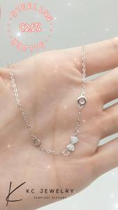 KC Jewelry S925 White Gold Plated Diamond Bowtie Bracelet
