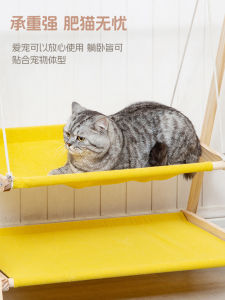 Double Layer Wooden Swings Cat Bed Canine Pet Cots Top And Bottom Layers All Season Universal Solid Wood Cat Nests