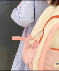 WMEDIA Tas Ransel Wanita Import Korea / Backpack Ransel Sekolah / Tas Sekolah Import