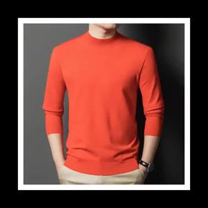 aliYINGAO Bán Buôn Áo Len Nam Mỏng Dài Tay Cổ Cao Cho Nam Giới