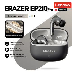 Lenovo | Lenovo ERAZER EP210 Pro TWS Bluetooth 6.0 Earbuds Ultra-Low Latency Gaming Headset 360° Surround Sound 20H Long Battery Life Ear