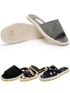 Handmade Flat Bottom Slippers Mens Indoor Comfortable Simple Versatile Retro Beijing Thousand Layer Bottom Single Strap