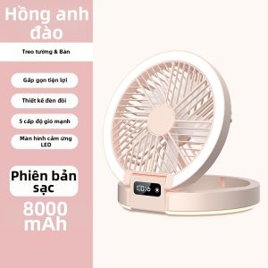 Quạt Di Động USB 2024 Quạt Bàn Gấp Treo Tường Quạt Mát Di Động Cho Ký Túc Xá 1307T Quạt Điện Cầm Tay Quạt Di Động