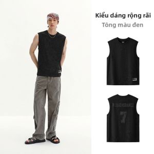 Semir | Áo Mè Vest In Chữ Phong Cách Mùa Hè Nam Cotton