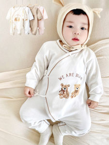 Pure Cotton Butterfly Style Baby Romper Suit Four Seasons Newborn Clothes Long Sleeve 100 Cotton Onesie for Infants And Toddlers