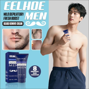 EELHOE Krim Penghilang Bulu pria Permanen Hair Removal Cream Brewok Perontok bulu Cepat Aman Tanpa Efek Samping Hair Removal Cream 60ml