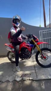 Decal Stiker CRF 150 L Custom Full Body Dekal Sticker Striping CRF 150 L Merah Hitam D-12-633 / D-I2-060