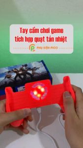 Tay cầm chơi game PUBG có quạt tản nhiệt cho điện thoại MK