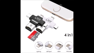 Đầu đọc thẻ nhớ OTG 4in1 Card Reader cho iOS - Android - PC- Macbook chất lượng cao