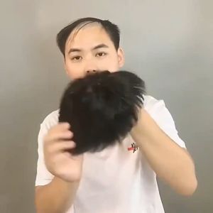 Tiba dalam Tiga Hari: Wig Pria Rambut Asli Tampan