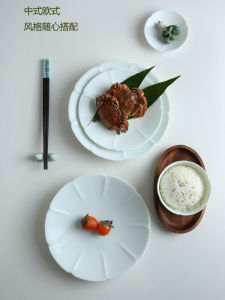 Bát Cơm Tròn Miệng Hoa Sứ Trắng Đường Cổ Trung Hoa Bát Ăn Trưa Bát Đựng Thức Ăn Trưa Thiết Kế Hình Nón Trung Quốc Cổ Đại