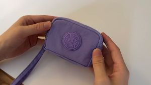 กระเป๋าสตางค์ผู้หญิง กระเป๋าใส่เหรียญ กระเป๋าใส่มือถือมีซิป กระเป๋าสตางค์ มี 3 ซิป ใส่คล้องแขนได้ ใส่ของได้เยอะ ราคาไม่แพง มี 4 สี