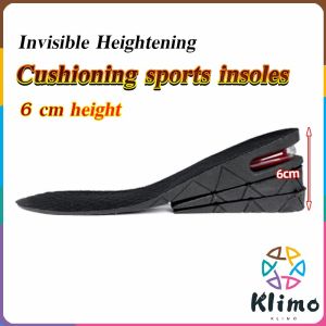 KLIMO 6cm Height Increase Insoles 3-layer Air Cushion Heel Insert Lift Shoes Insole for Men and Women